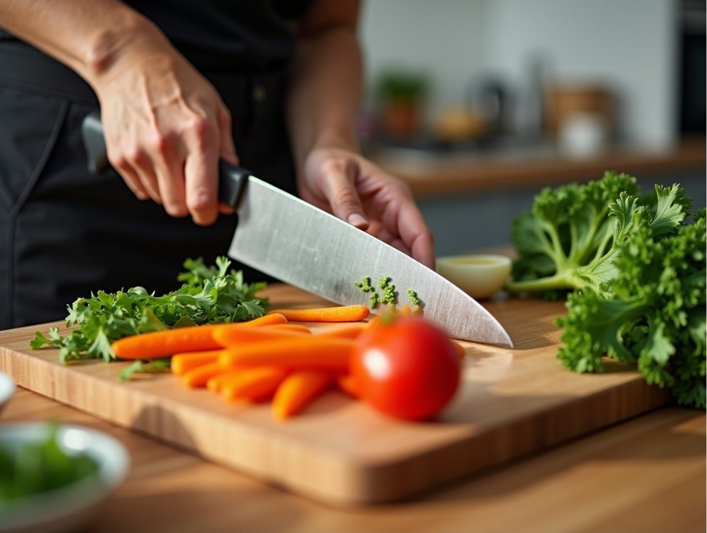 A meal being prepared